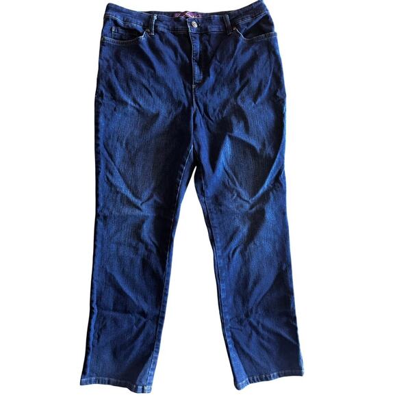 Gloria Vanderbilt Amanda Slim Jeans Size 16 - Picture 1 of 5